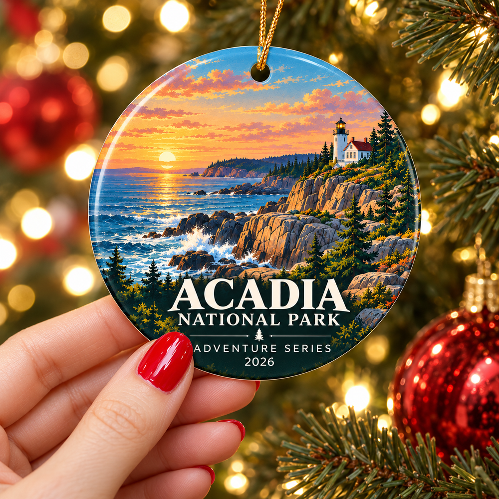 Acadia National Park Christmas Ornament