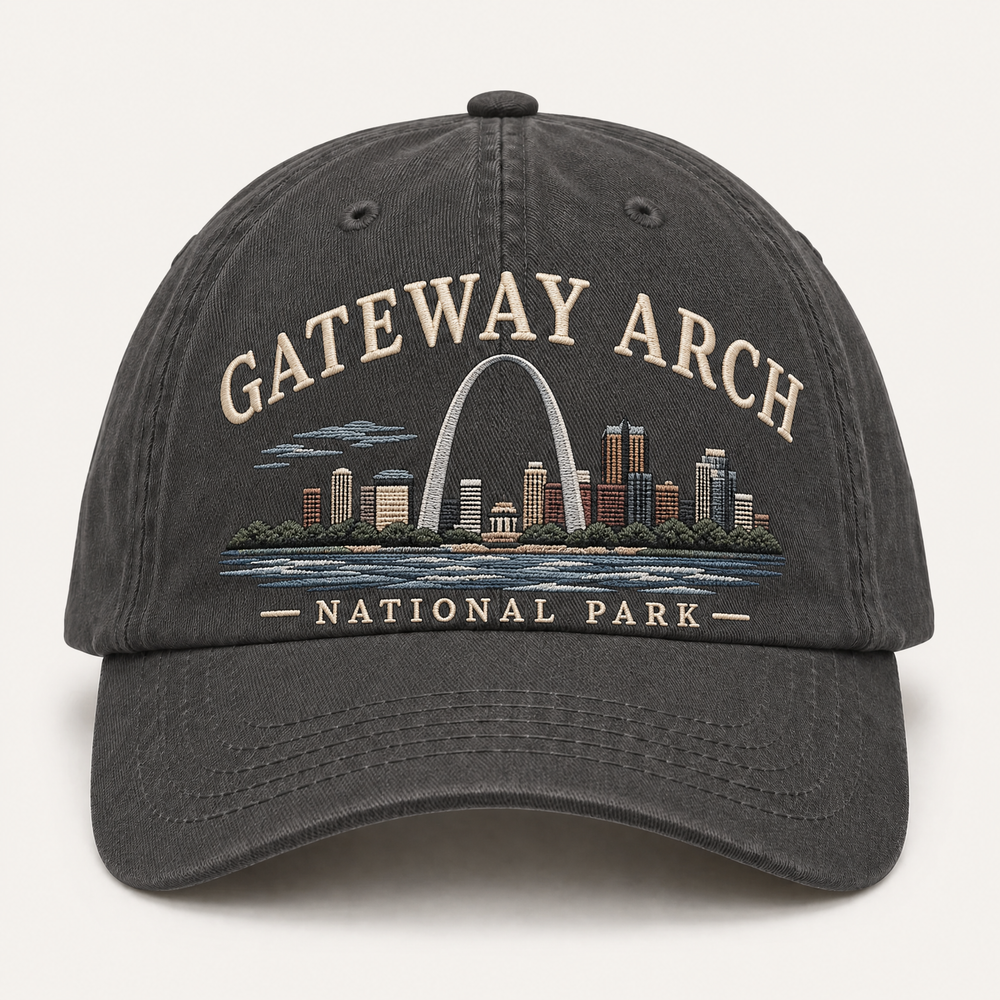Gateway Arch National Park Embroidered Hat