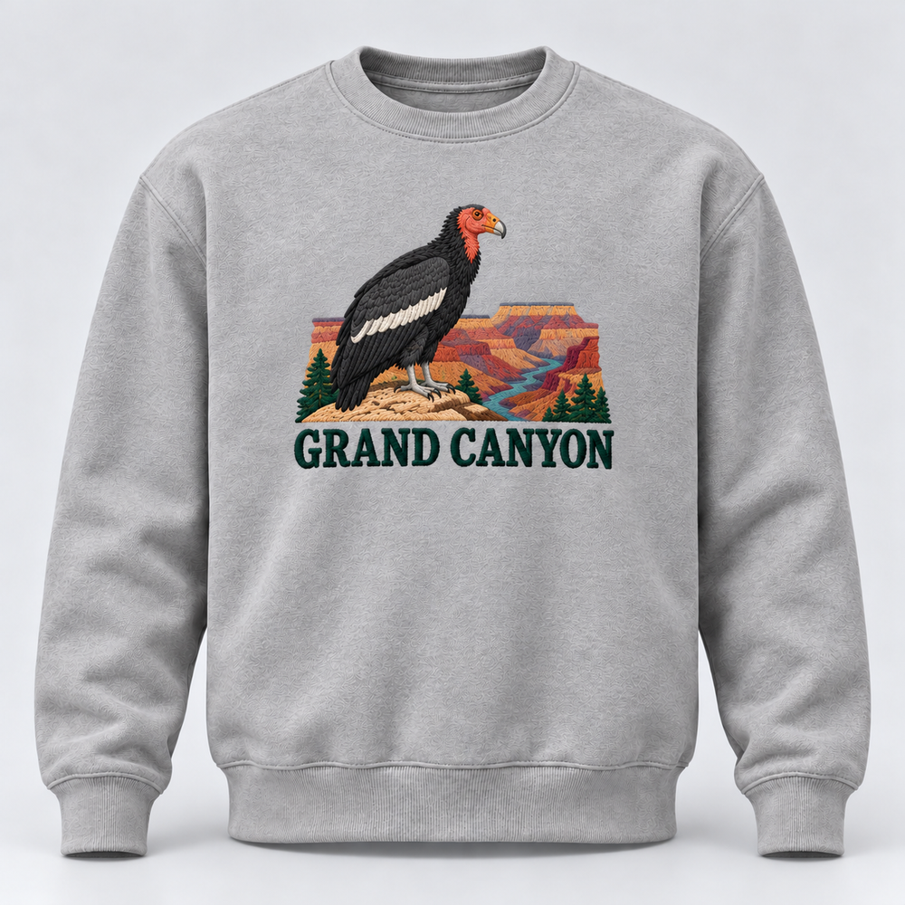 Grand Canyon National Park Embroidered California Condor Sweatshirt