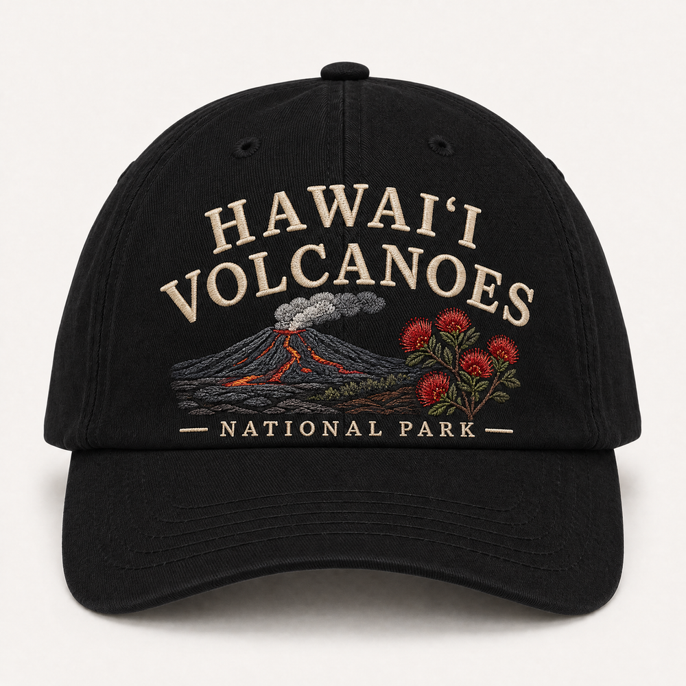 Hawaiʻi Volcanoes National Park Embroidered Hat