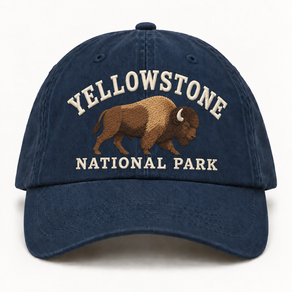 Yellowstone National Park Wild Animal Embroidered Hat