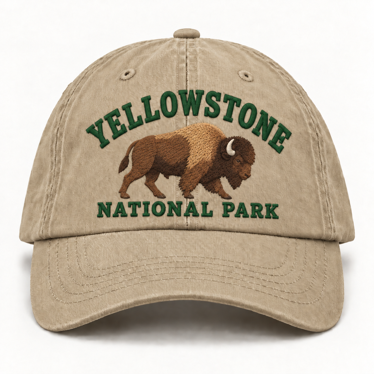 Yellowstone National Park Wild Animal Embroidered Hat
