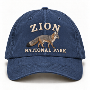 Zion National Park Wild Animal Embroidered Hat