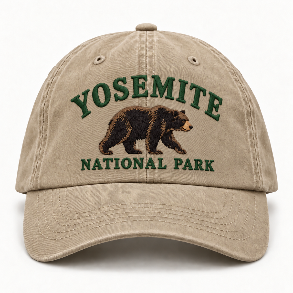 Yosemite National Park Wild Animal Embroidered Hat