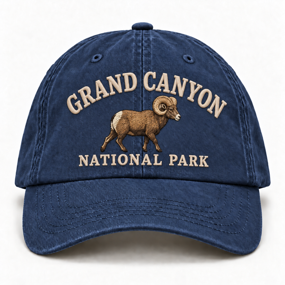 Grand Canyon National Park Wild Animal Embroidered Hat