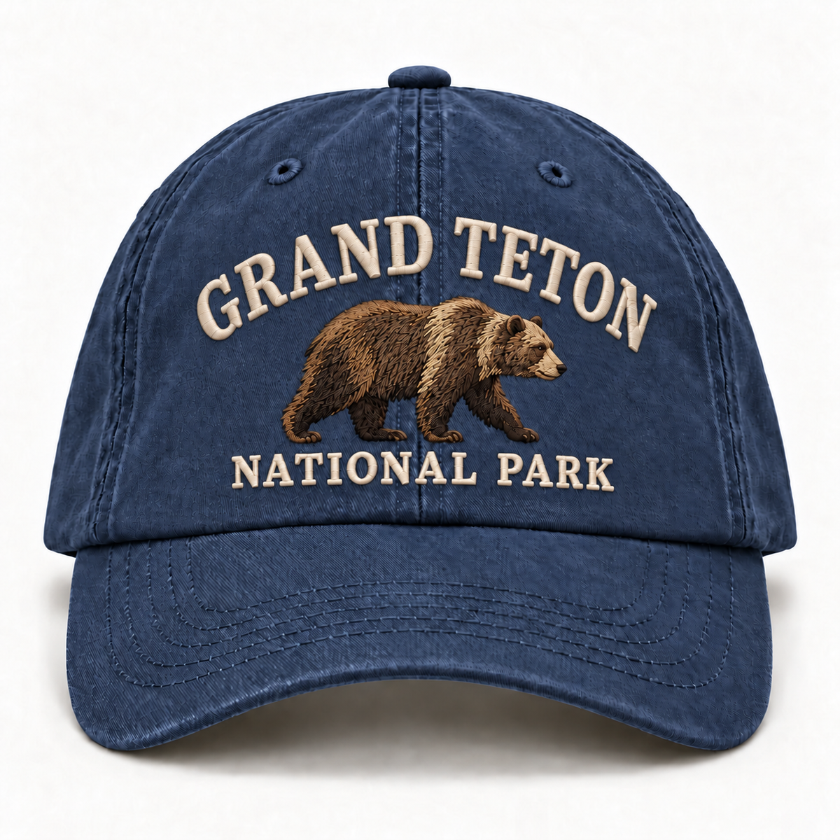 Grand Teton National Park Wild Animal Embroidered Hat
