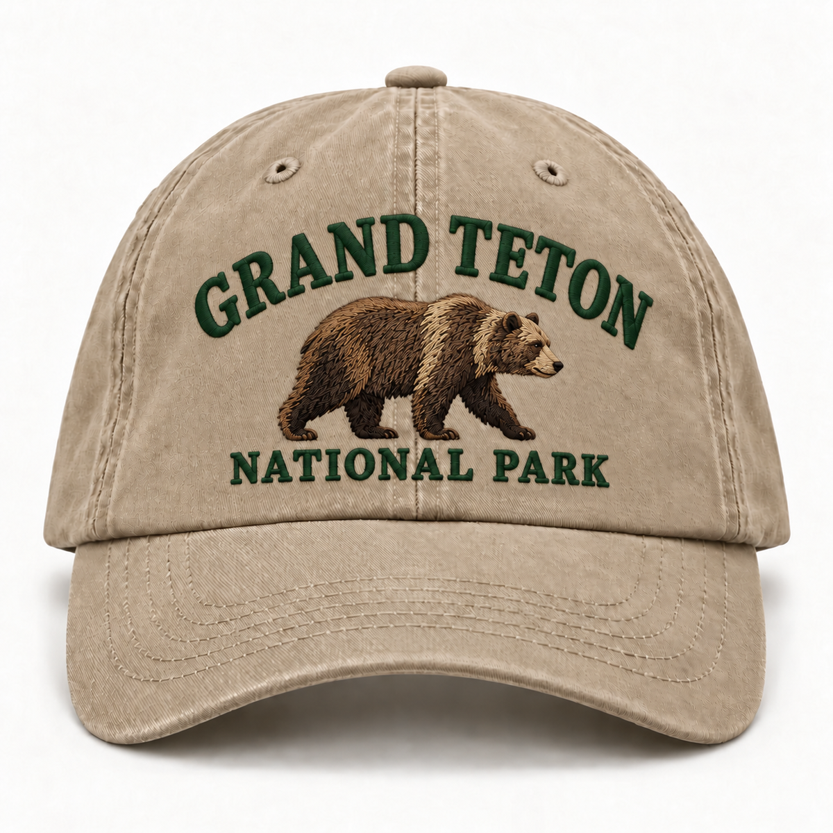 Grand Teton National Park Wild Animal Embroidered Hat