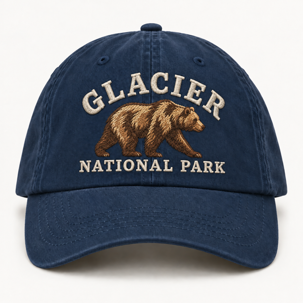 Glacier National Park Wild Animal Embroidered Hat