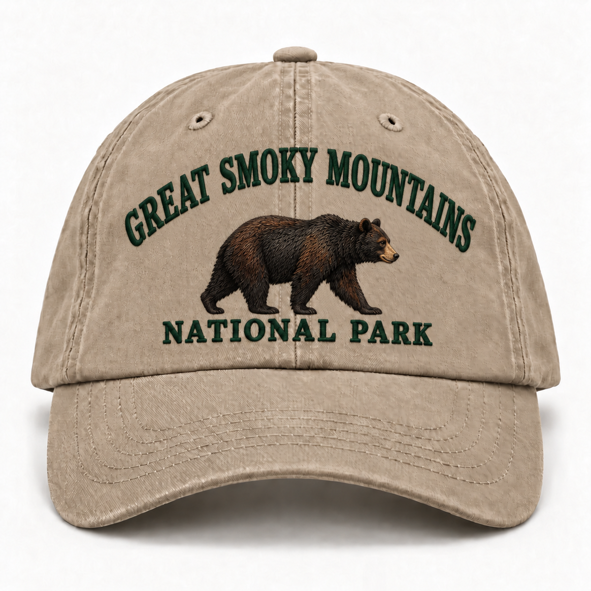 Great Smoky Mountains National Park Wild Animal Embroidered Hat