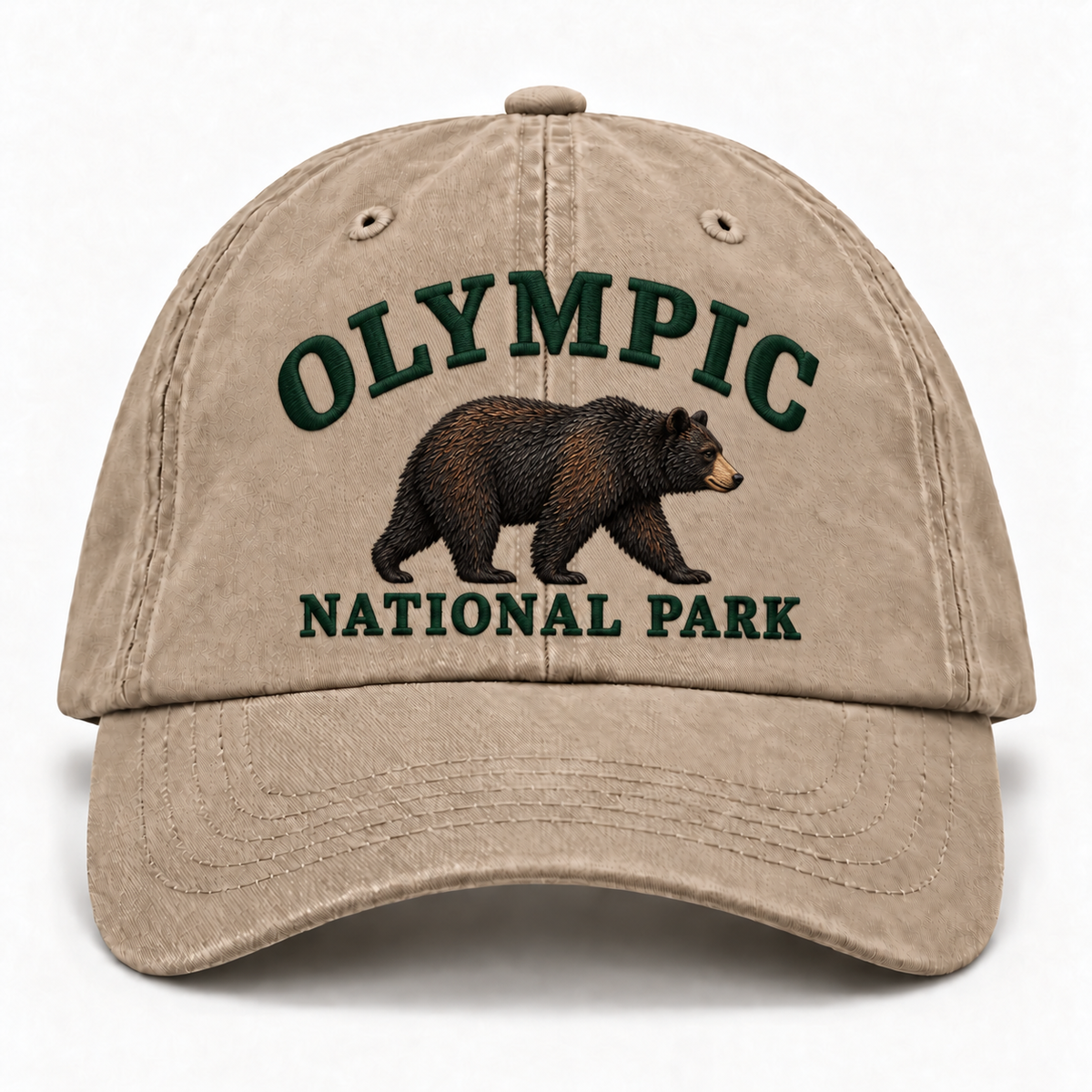 Olympic National Park Wild Animal Embroidered Hat