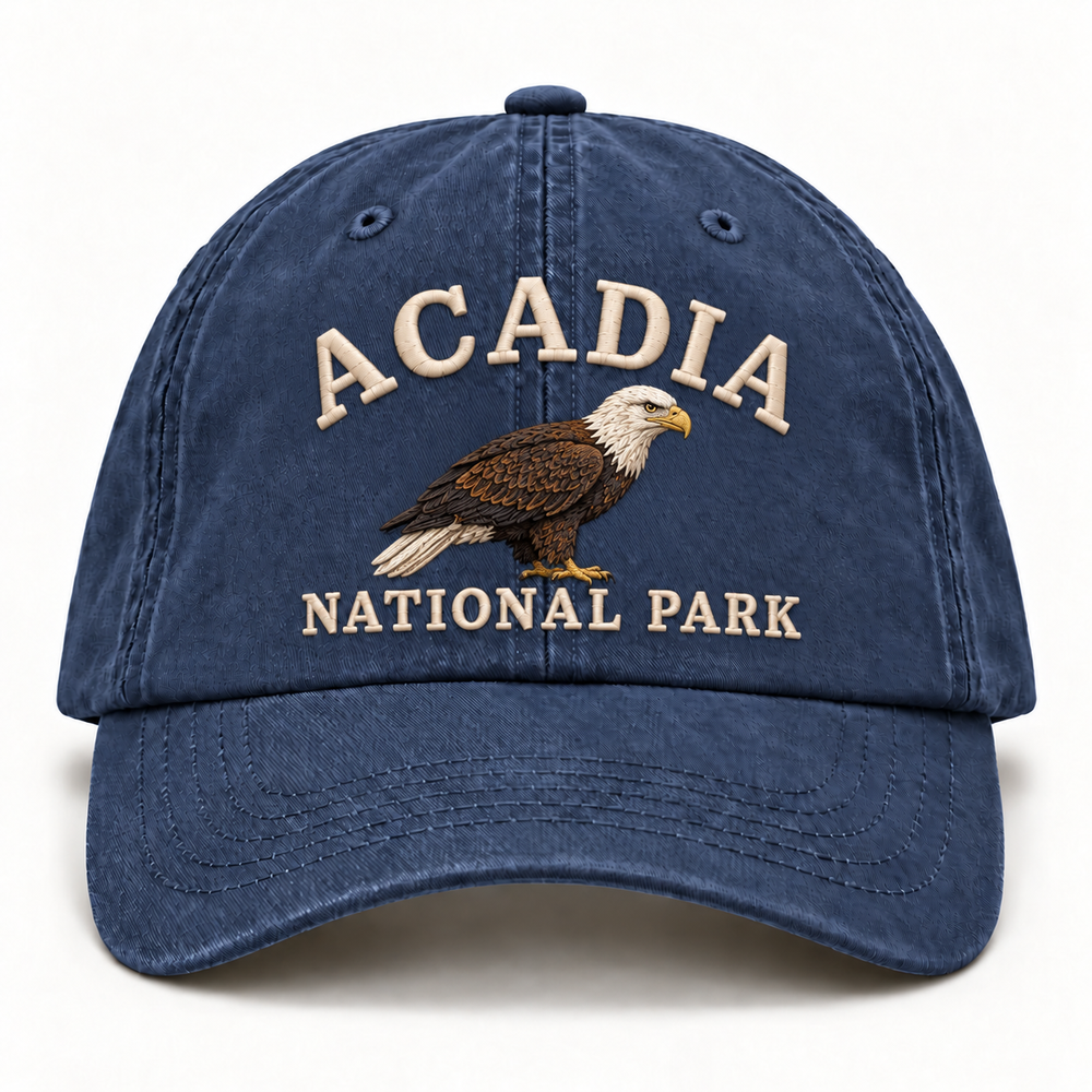 Acadia National Park Wild Animal Embroidered Hat