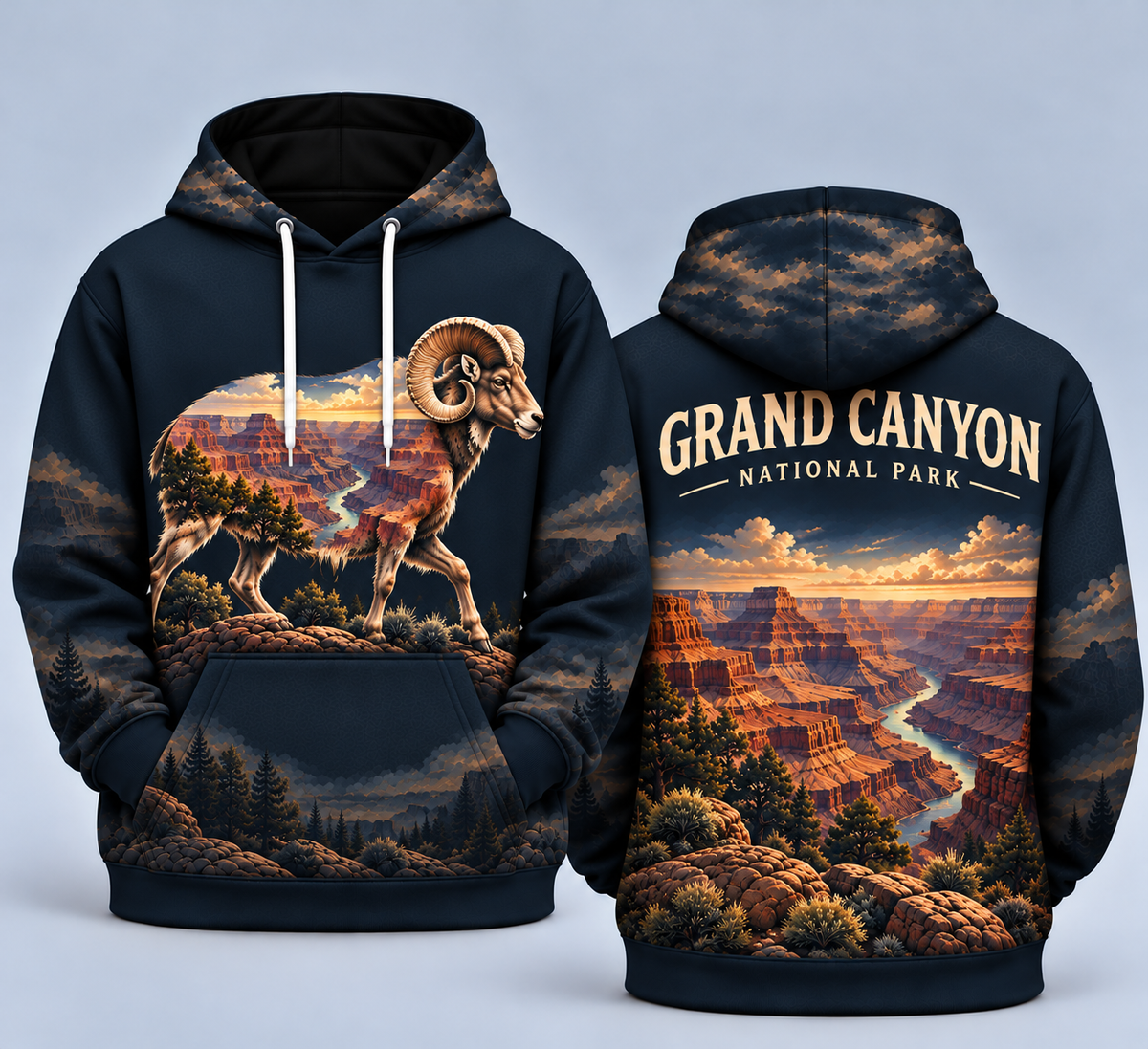 Grand Canyon National Park Wild Within Hoodies