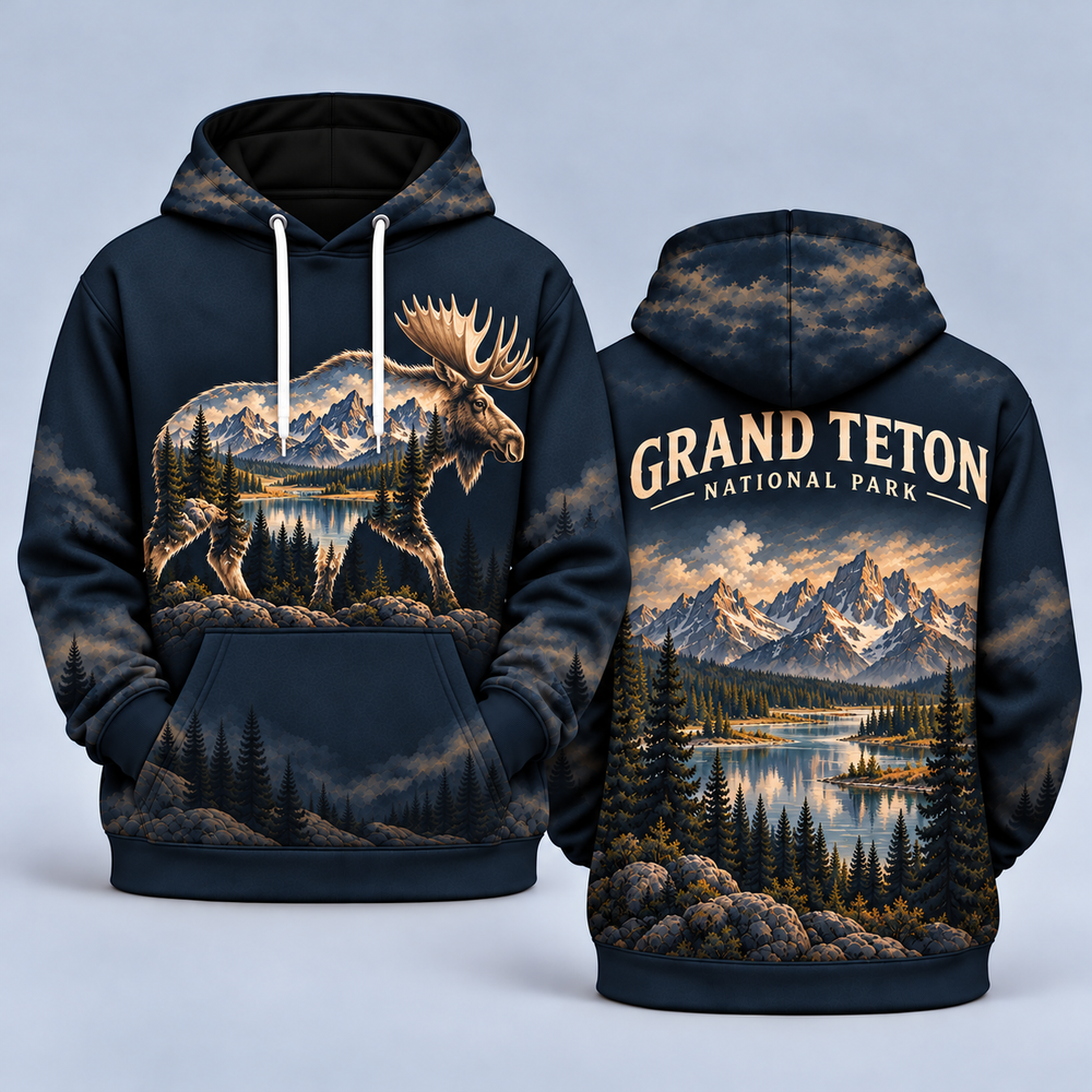 Grand Teton National Park Wild Within Hoodies