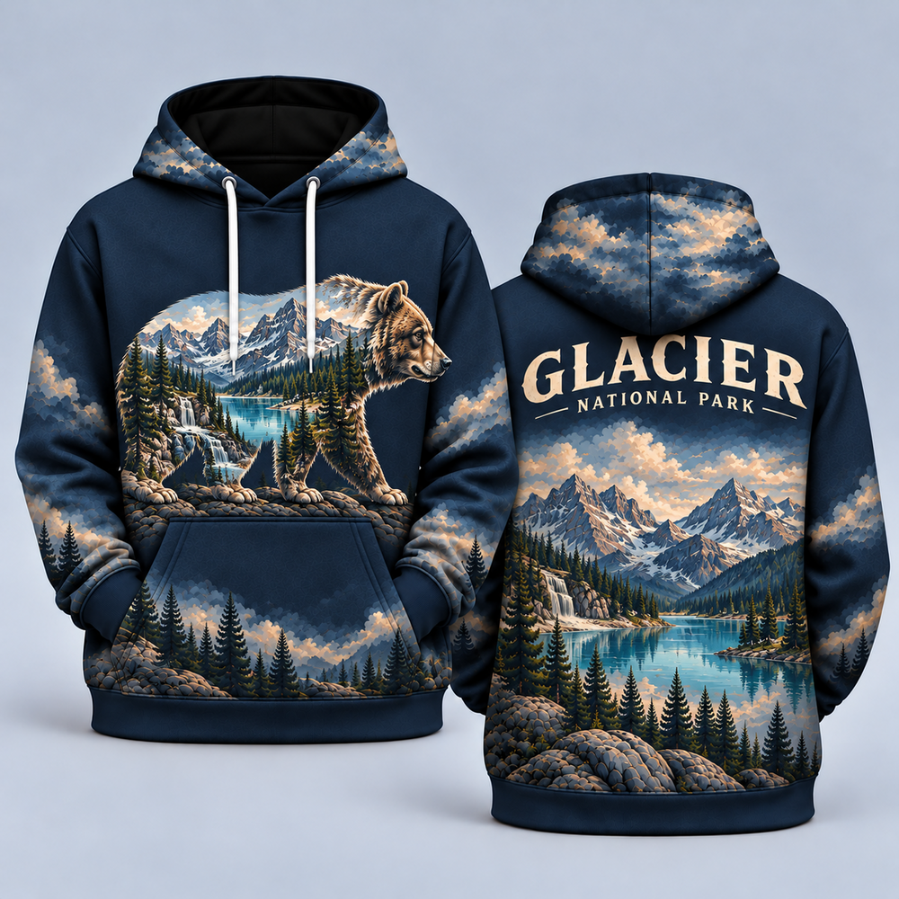 Glacier National Park Wild Within Hoodies