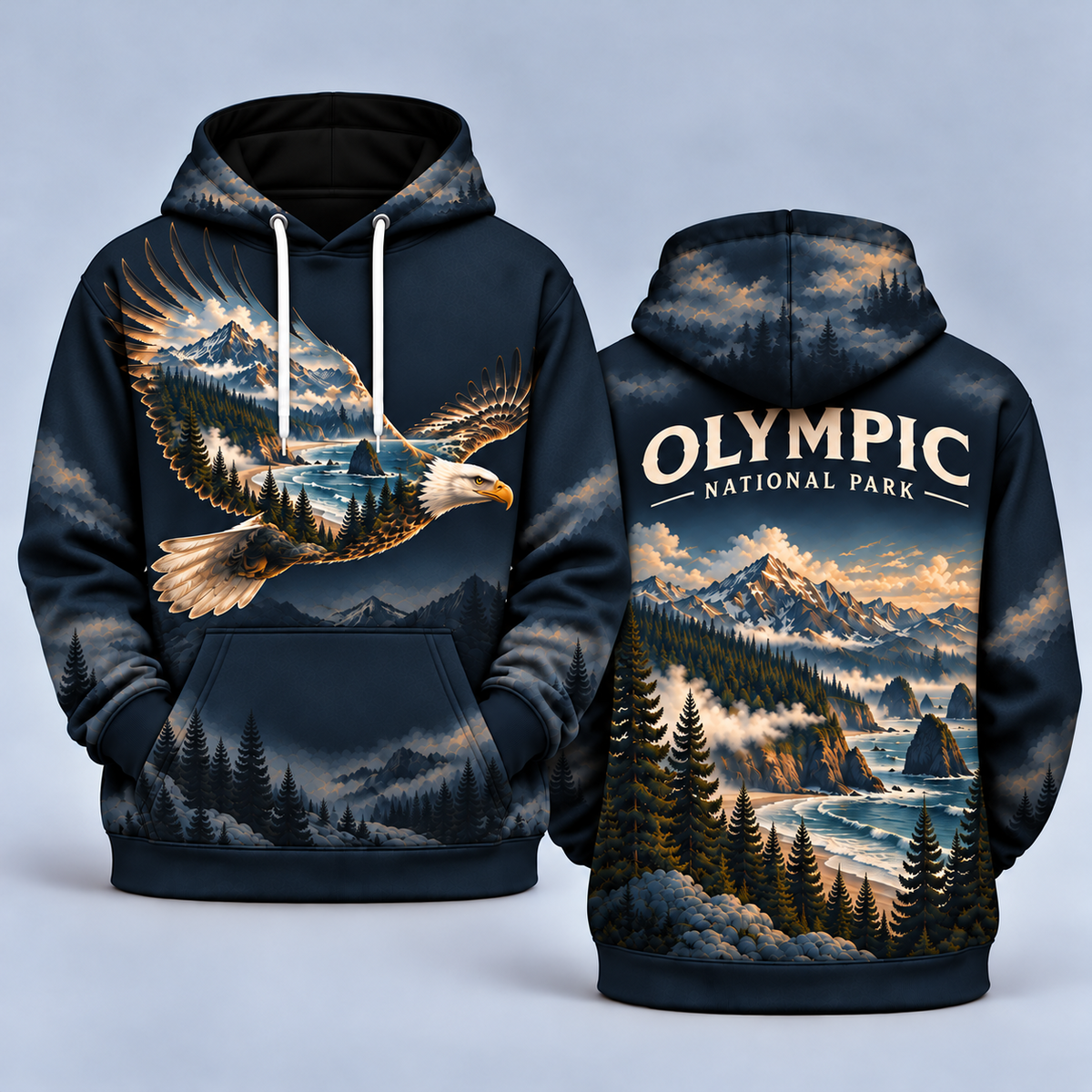 Olympic National Park Wild Within Hoodies