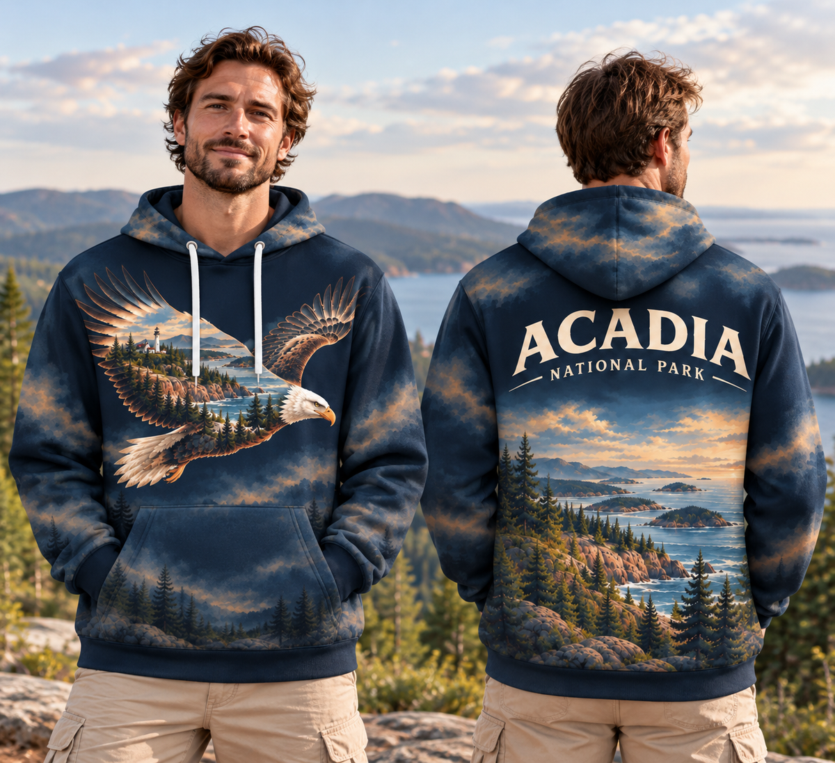 Acadia National Park Wild Within Hoodies