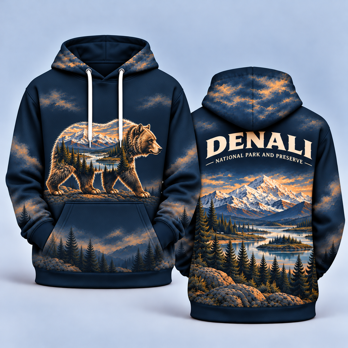 Denali National Park and Preserve Wild Within Hoodies