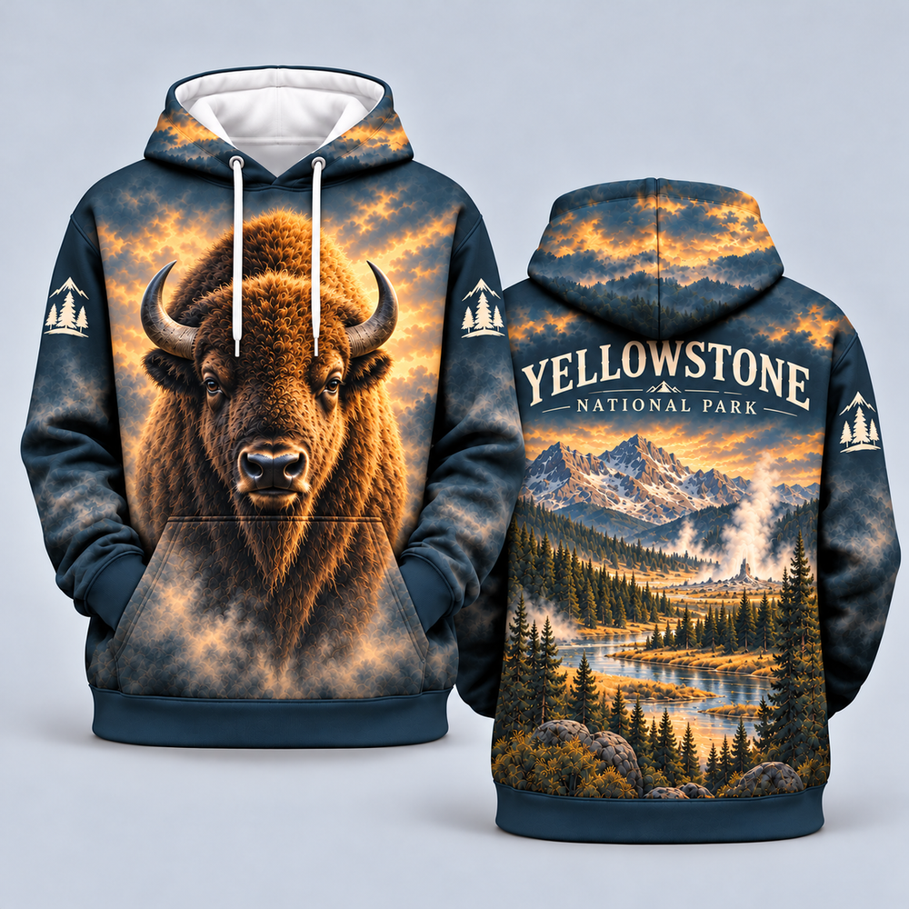 Yellowstone National Park Wildlife Hoodies