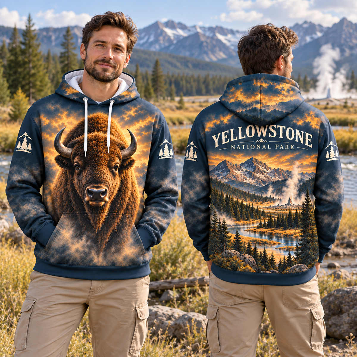 Yellowstone National Park Wildlife Hoodies