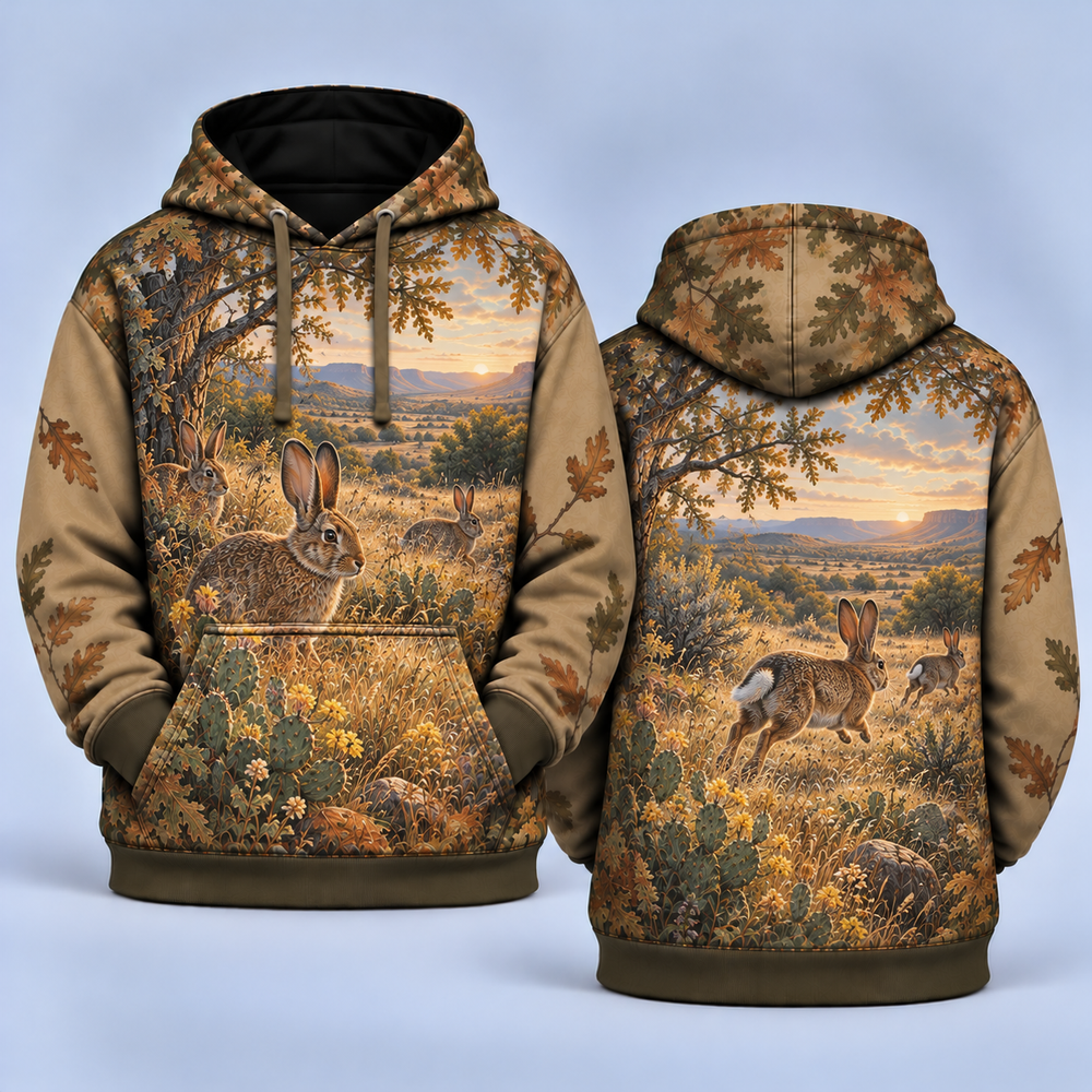 Rabbits Hunting Hoodies