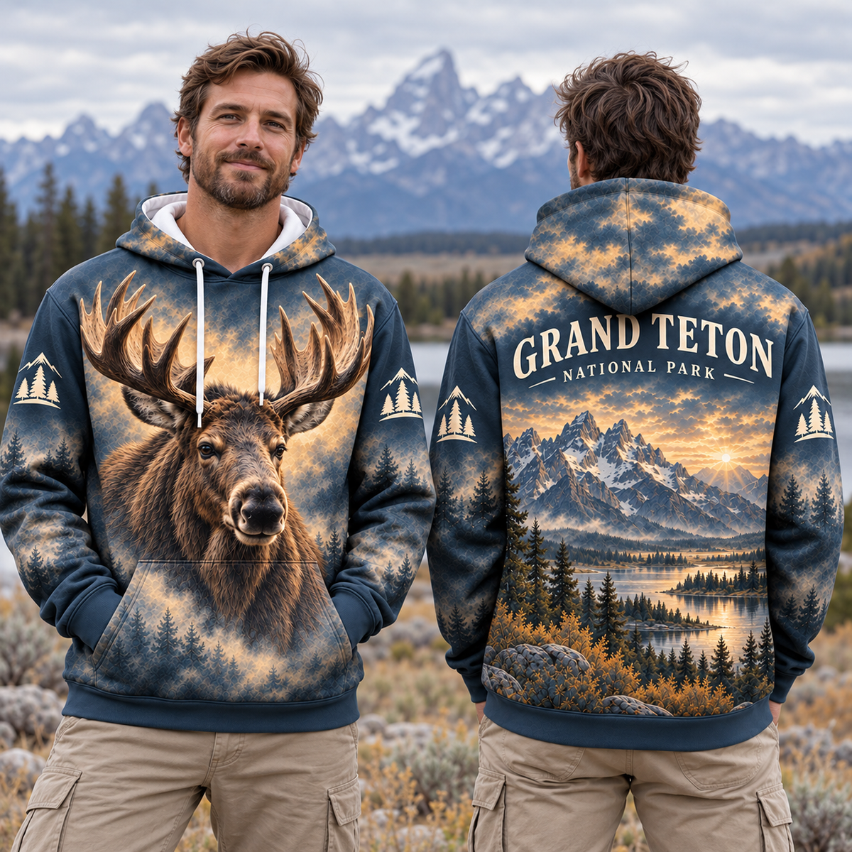 Grand Teton National Park Wildlife Hoodies
