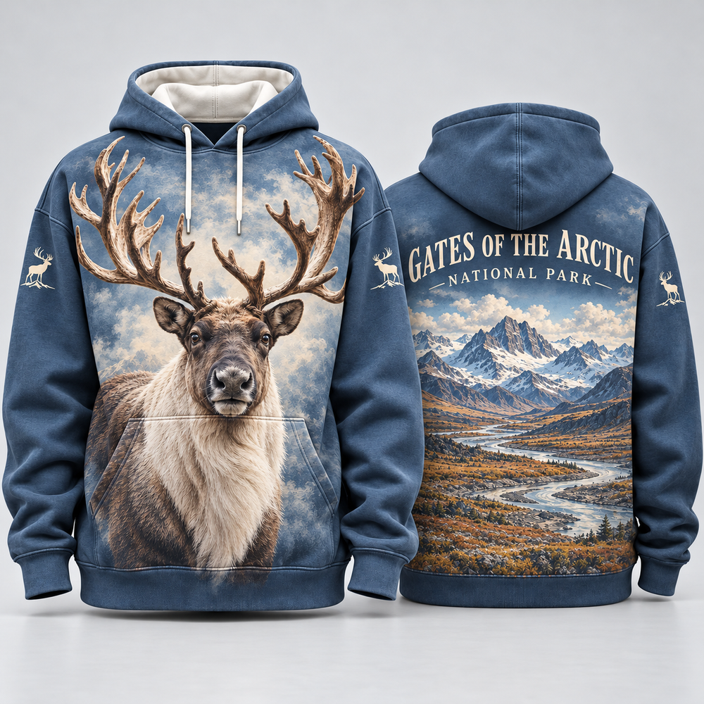 Gates of the Arctic National Park Wildlife Hoodies