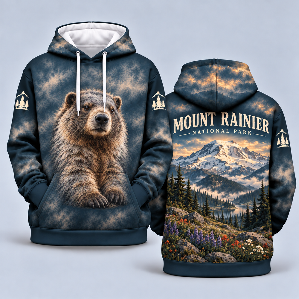 Mount Rainier National Park Wildlife Hoodies