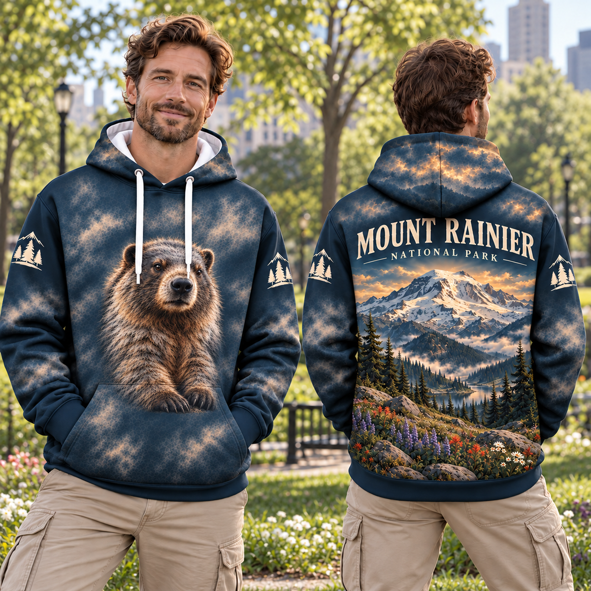 Mount Rainier National Park Wildlife Hoodies