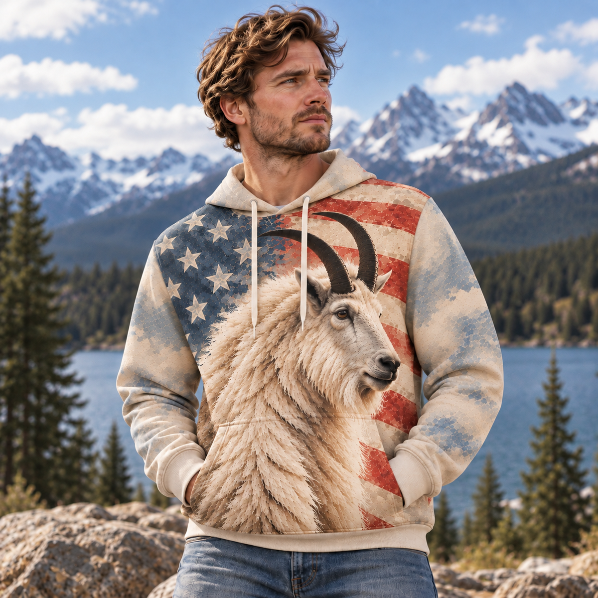 Mountain Goat | Wild Animal Hoodies