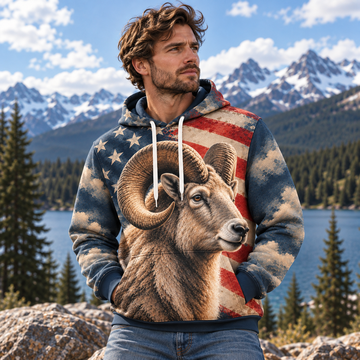 Bighorn Sheep | Wild Animal Hoodies