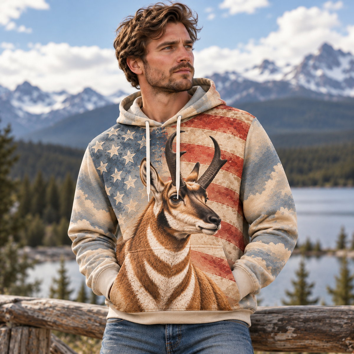 Pronghorn | Wild Animal Hoodies