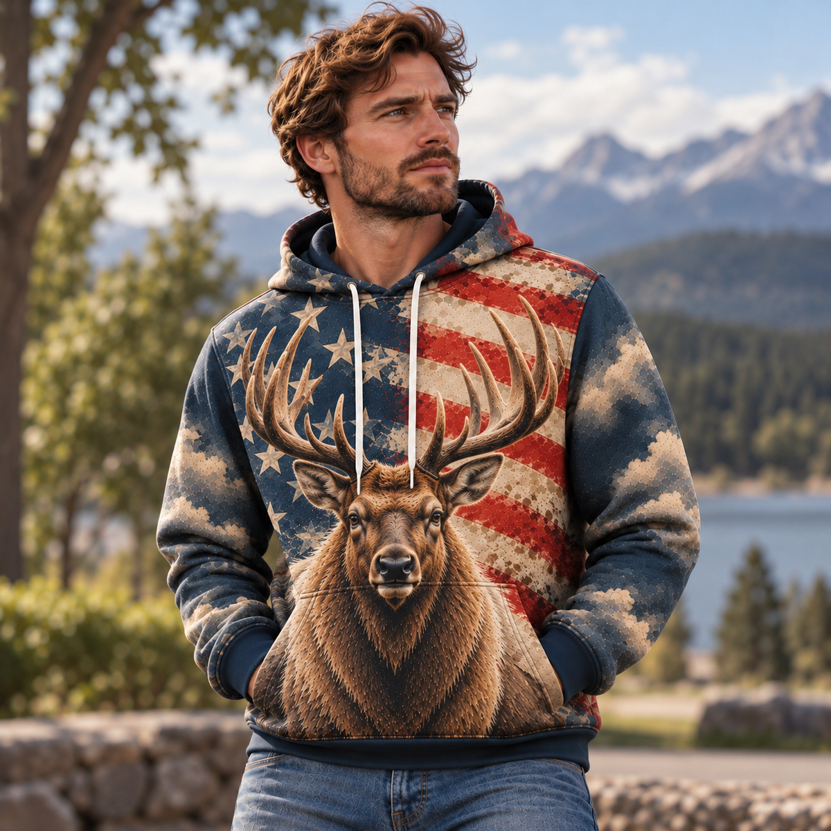 Elk | Wild Animal Hoodies