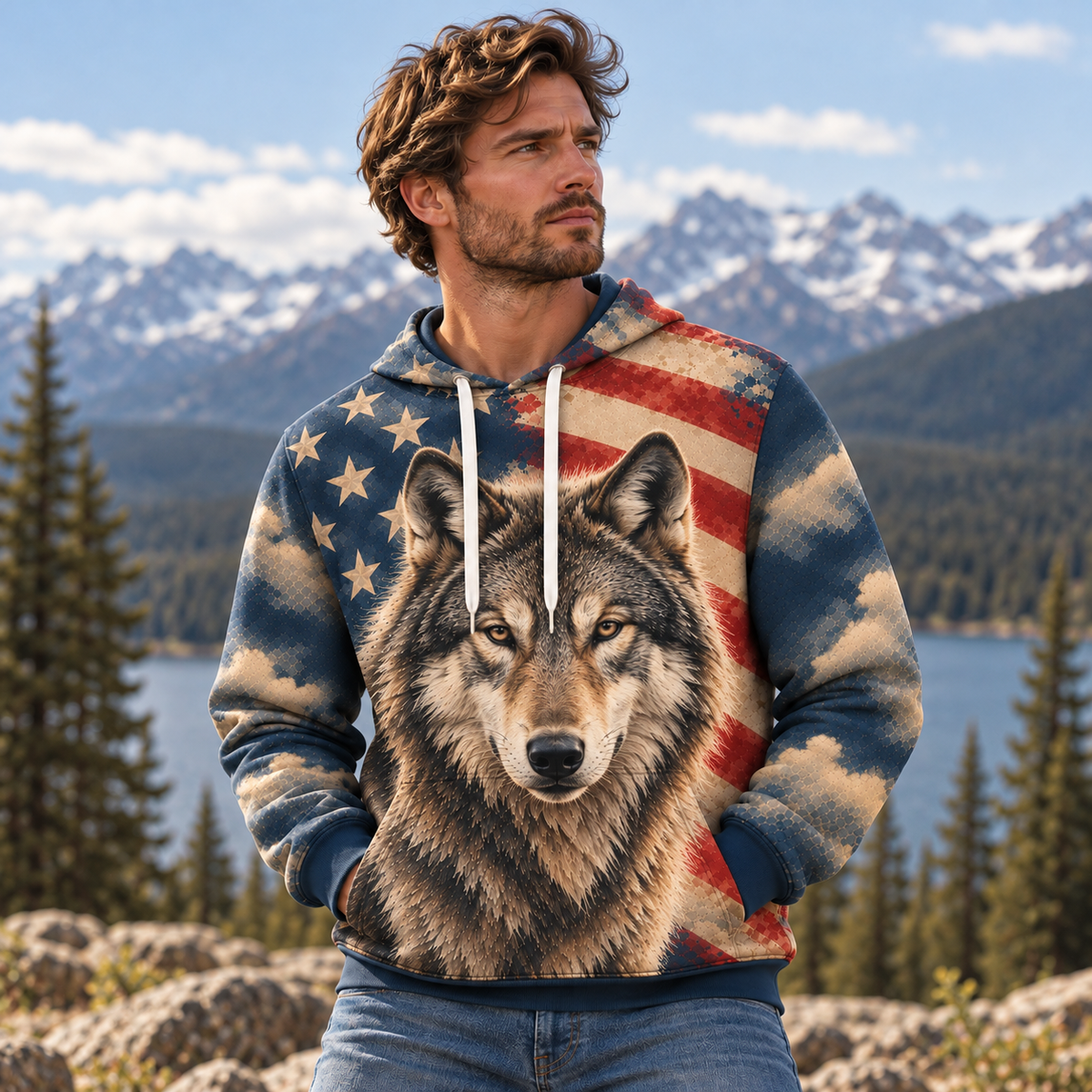 Gray Wolf | Wild Animal Hoodies