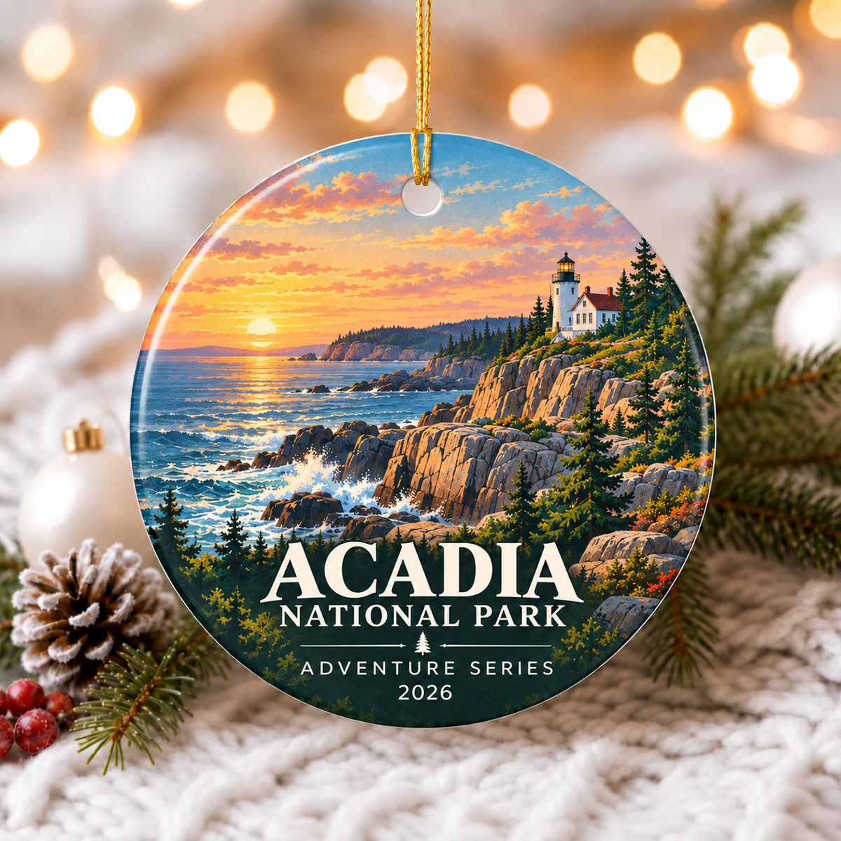 Acadia National Park Christmas Ornament - photo 2