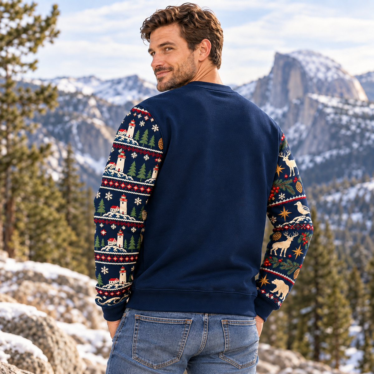 Acadia National Park Christmas Sweatshirt - photo 3
