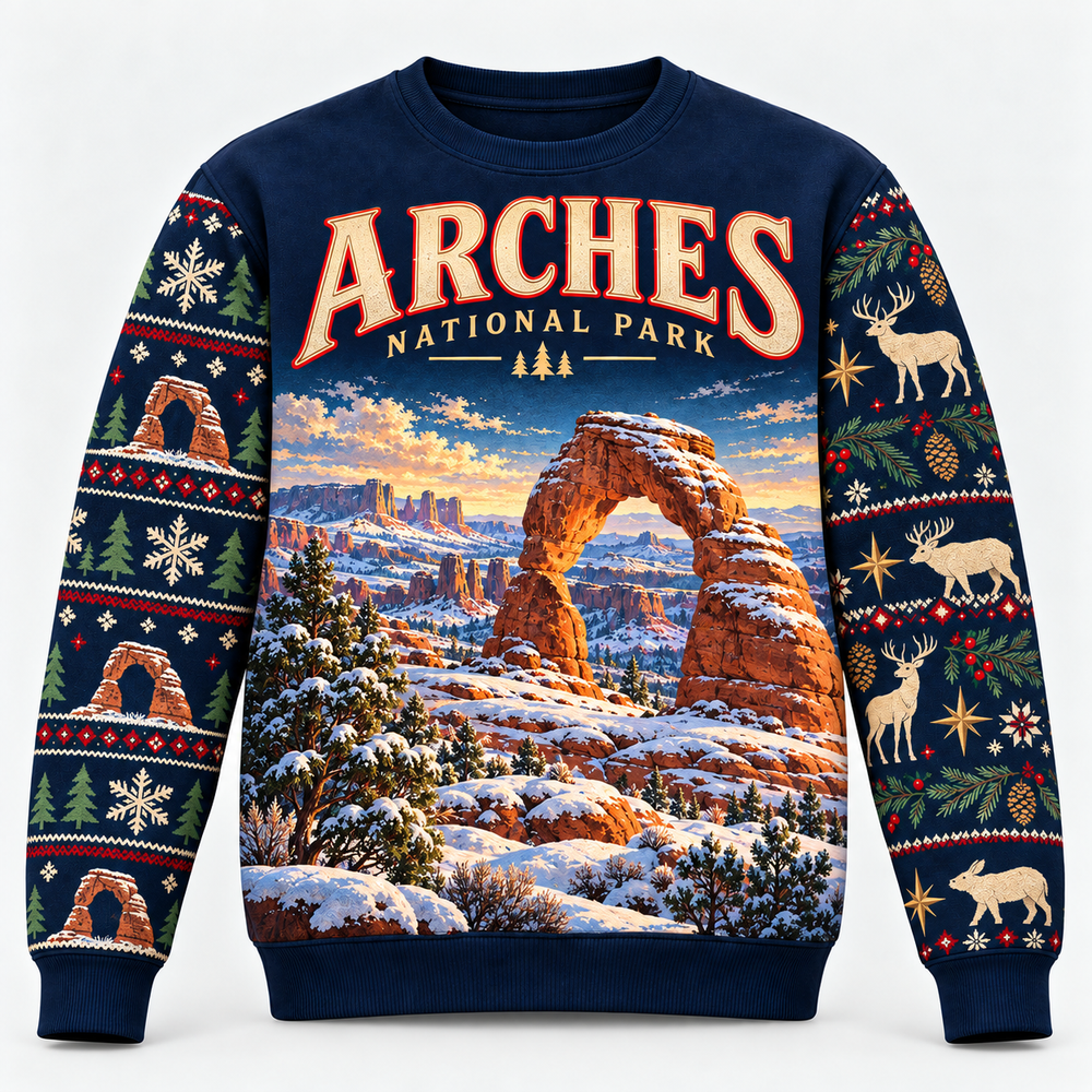 Arches National Park Christmas Sweatshirt