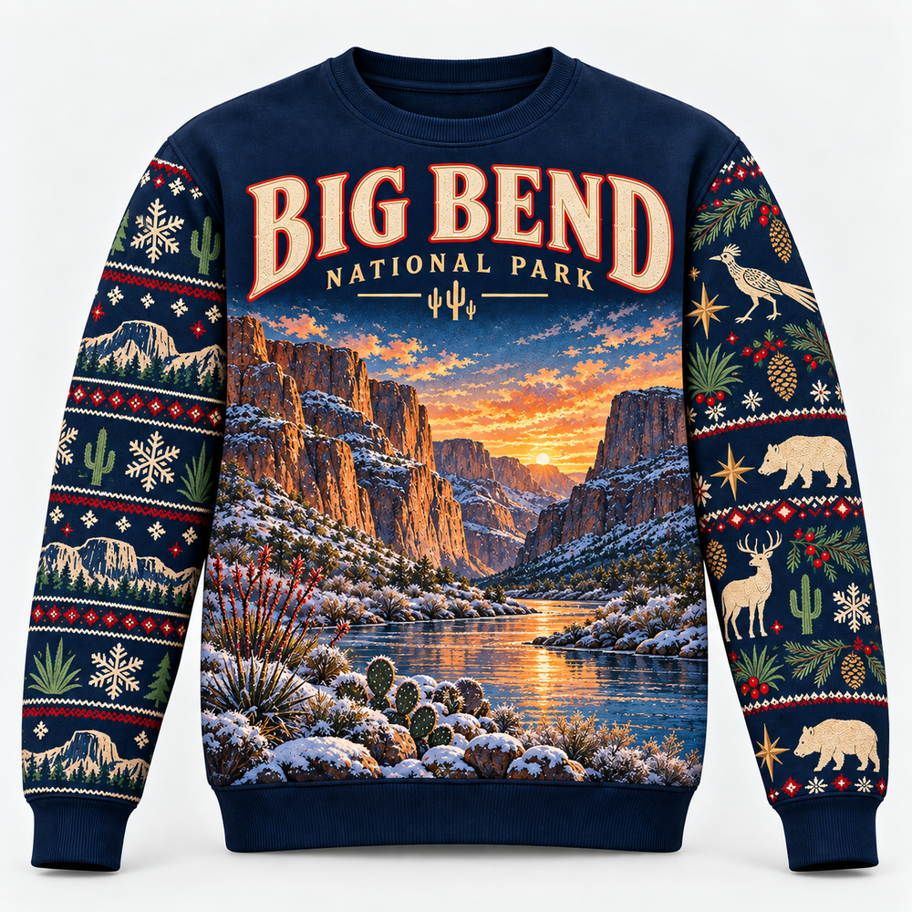 Big Bend National Park Christmas Sweatshirt