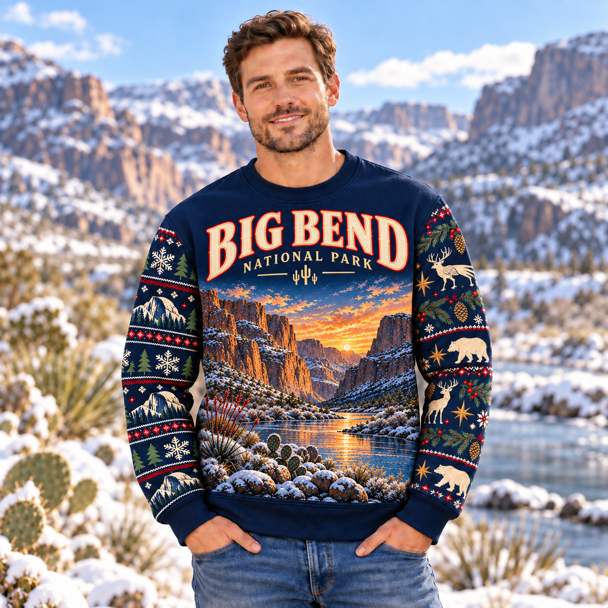 Big Bend National Park Christmas Sweatshirt - photo 2