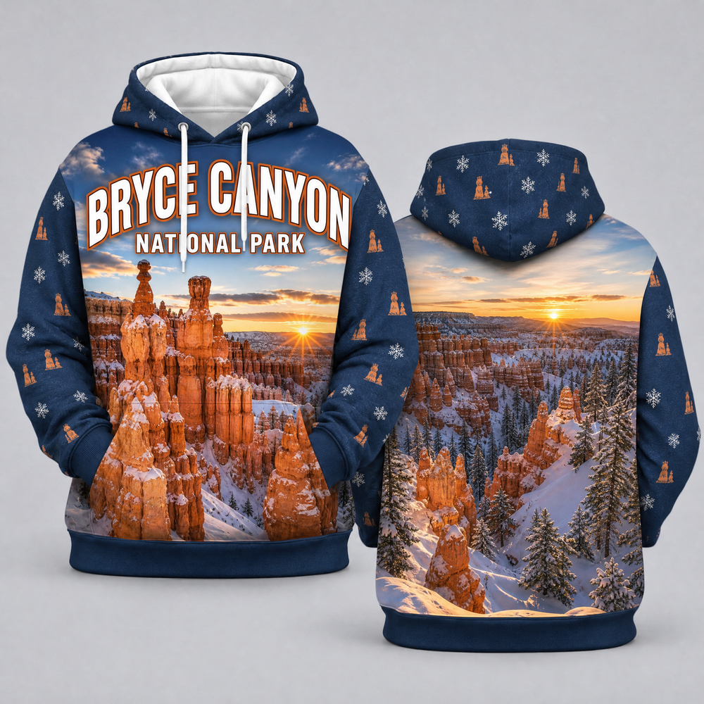 Bryce Canyon National Park Snowy Hoodoos Hoodie