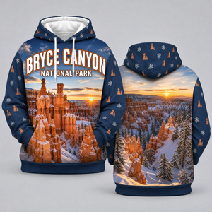 Bryce Canyon National Park Snowy Hoodoos Hoodie