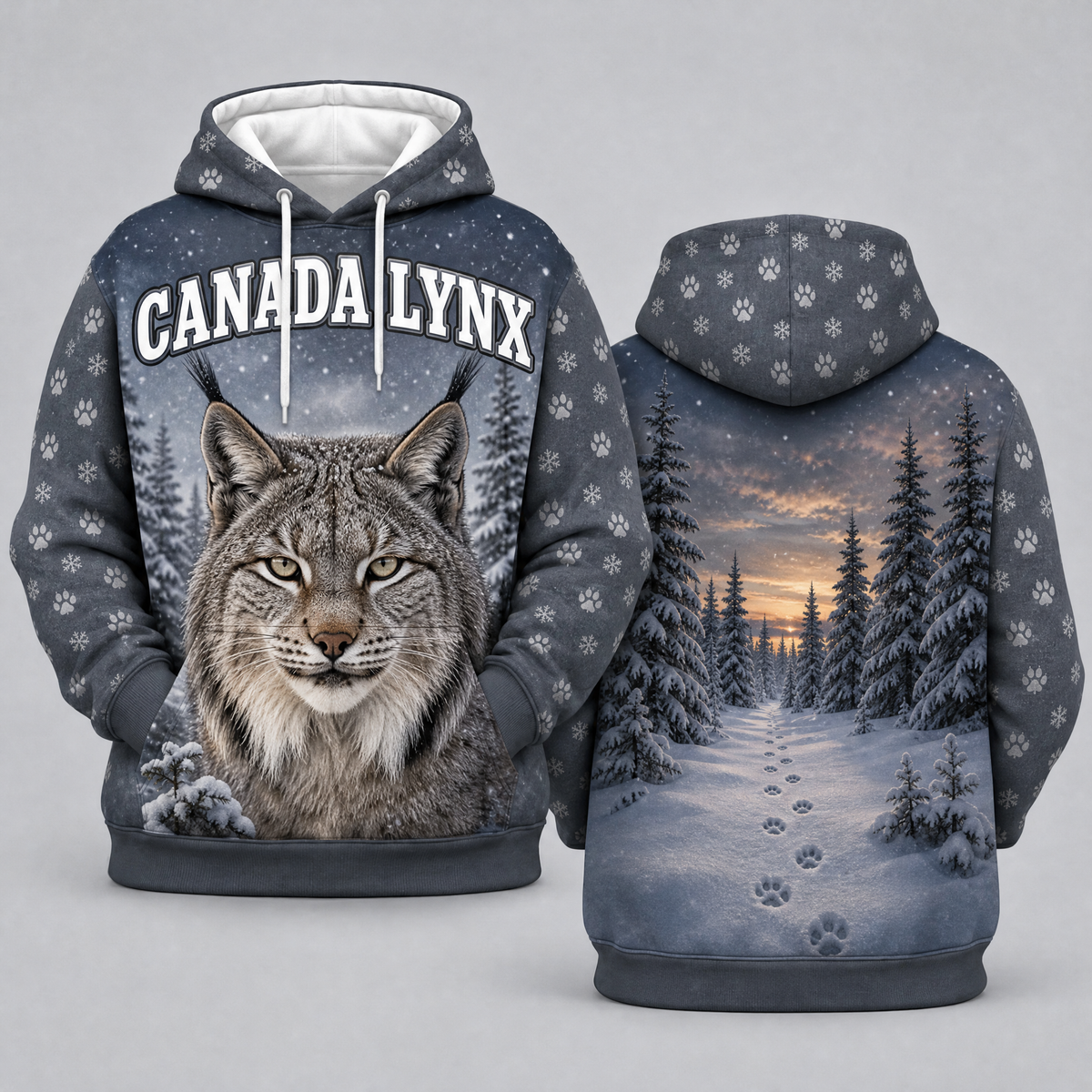 Canada Lynx | Wild Animal Hoodies