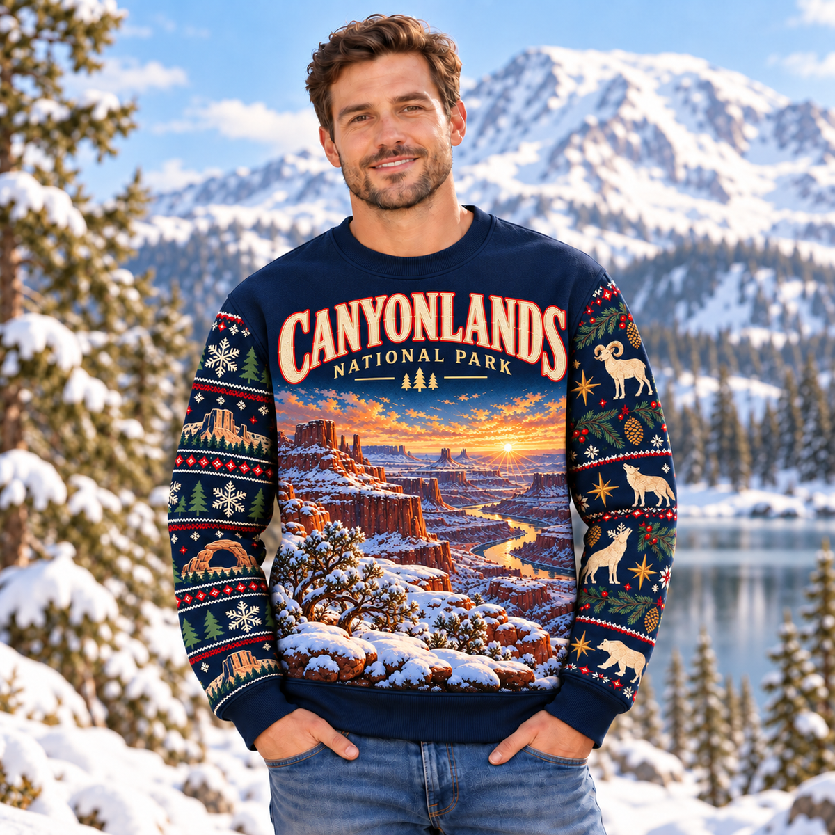 Canyonlands National Park Christmas Sweatshirt - photo 2