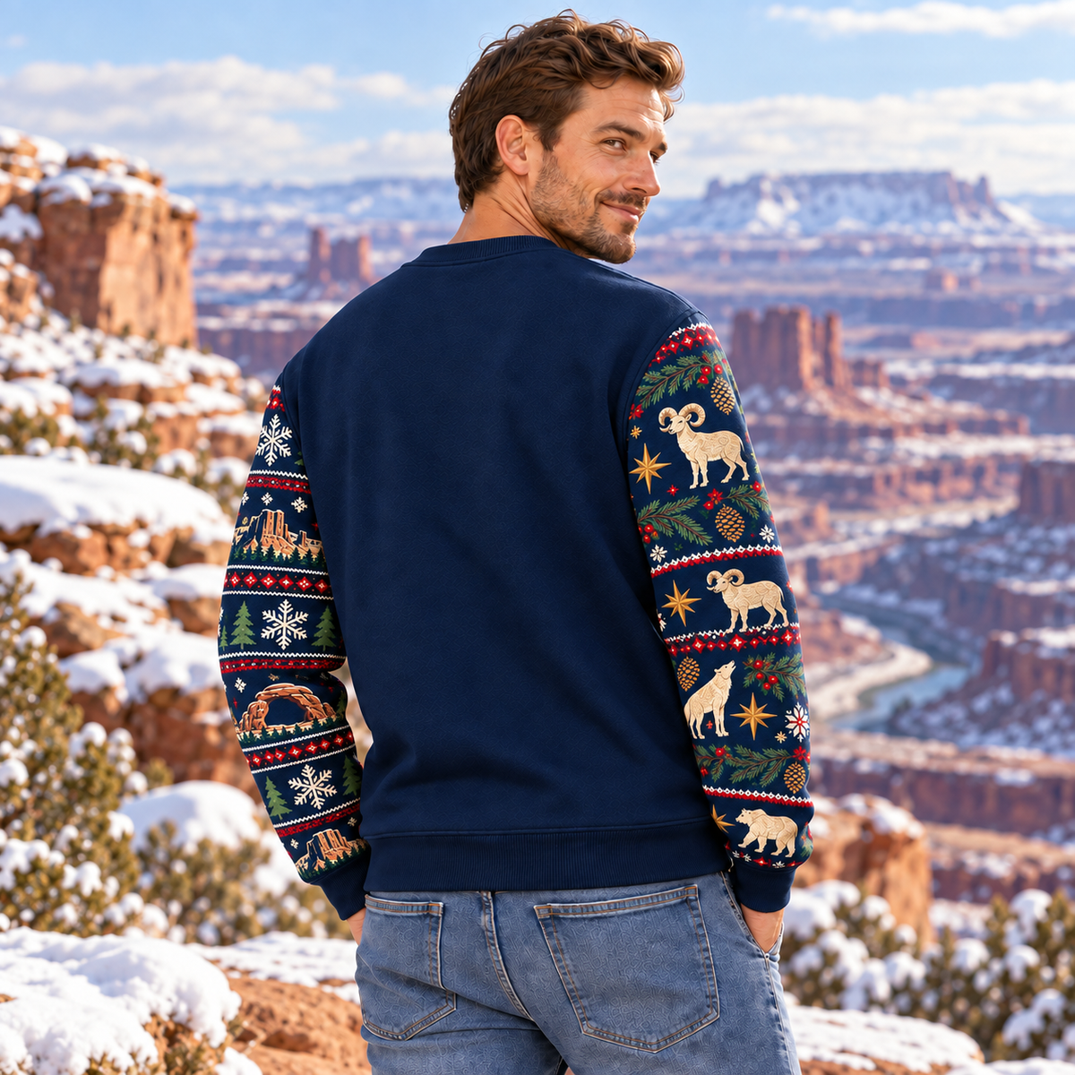 Canyonlands National Park Christmas Sweatshirt - photo 3
