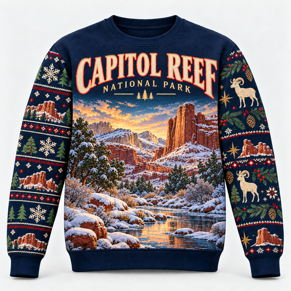 Capitol Reef National Park Christmas Sweatshirt