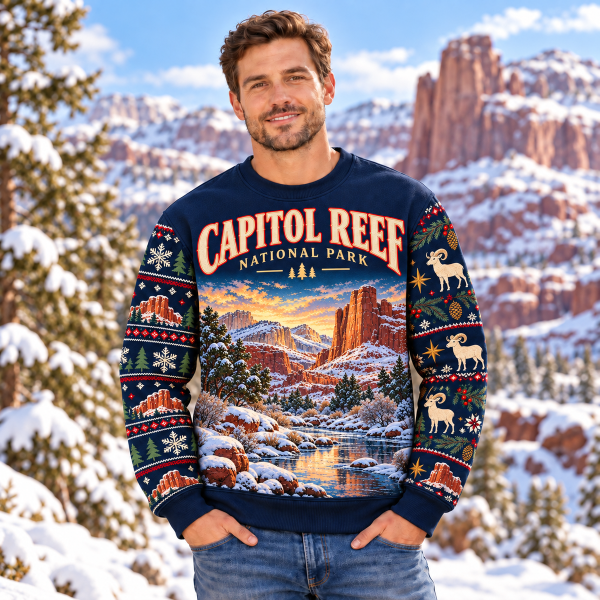 Capitol Reef National Park Christmas Sweatshirt - photo 2