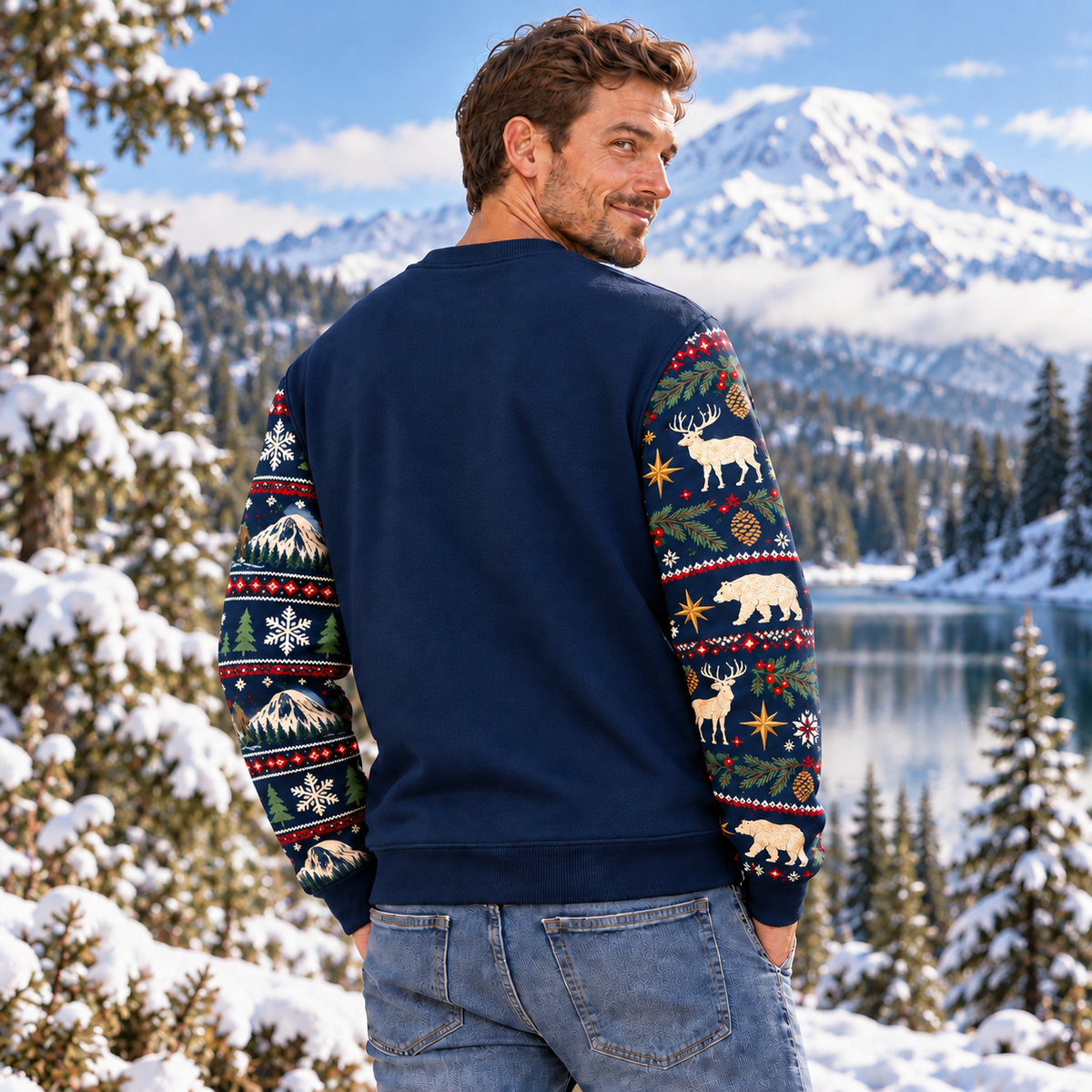 Denali National Park Christmas Sweatshirt - photo 3