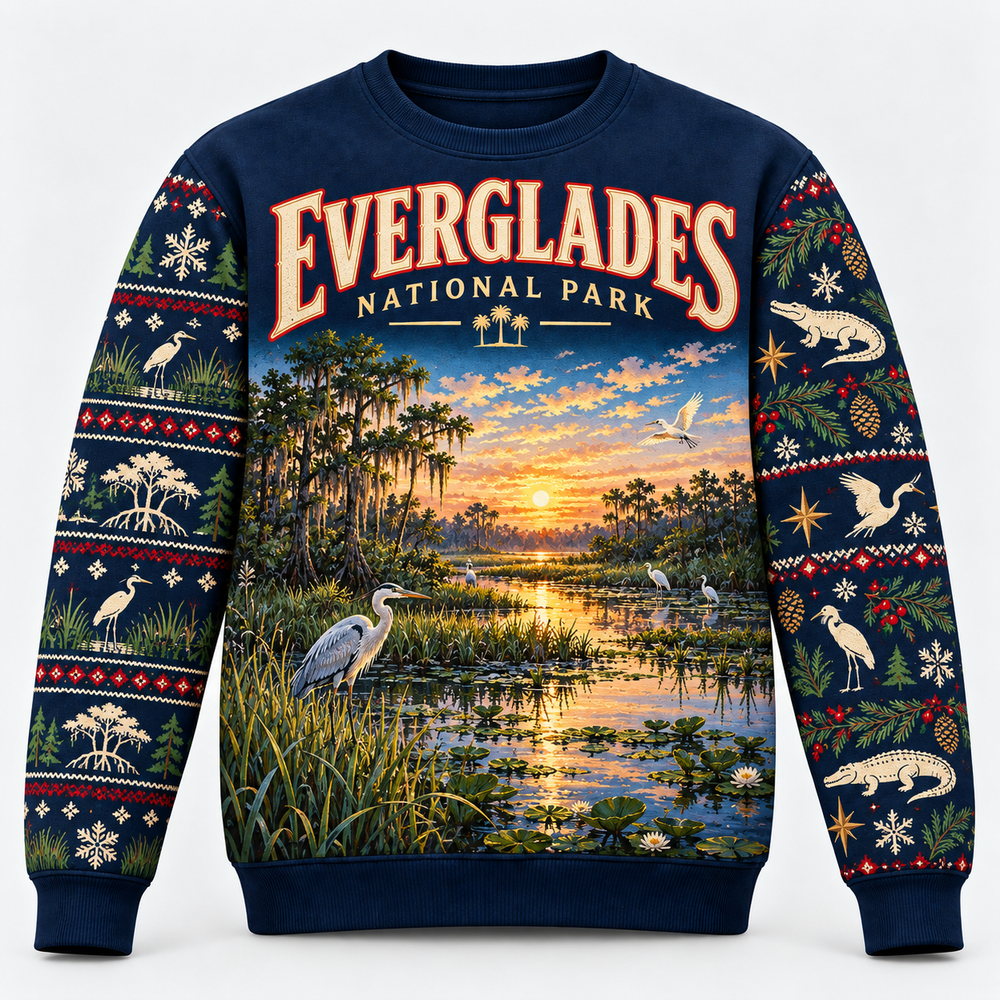 Everglades National Park Christmas Sweatshirt