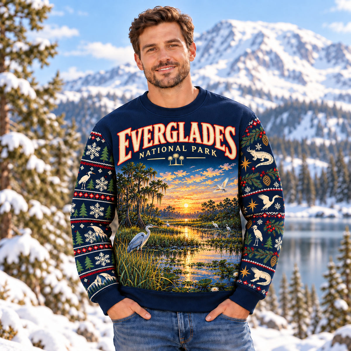 Everglades National Park Christmas Sweatshirt - photo 2