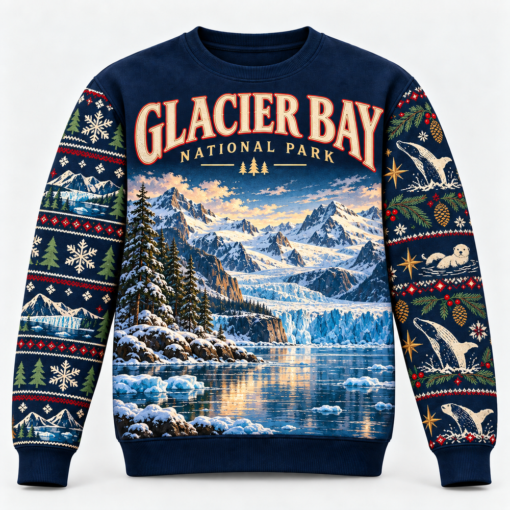 Glacier Bay National Park Christmas Sweatshirt