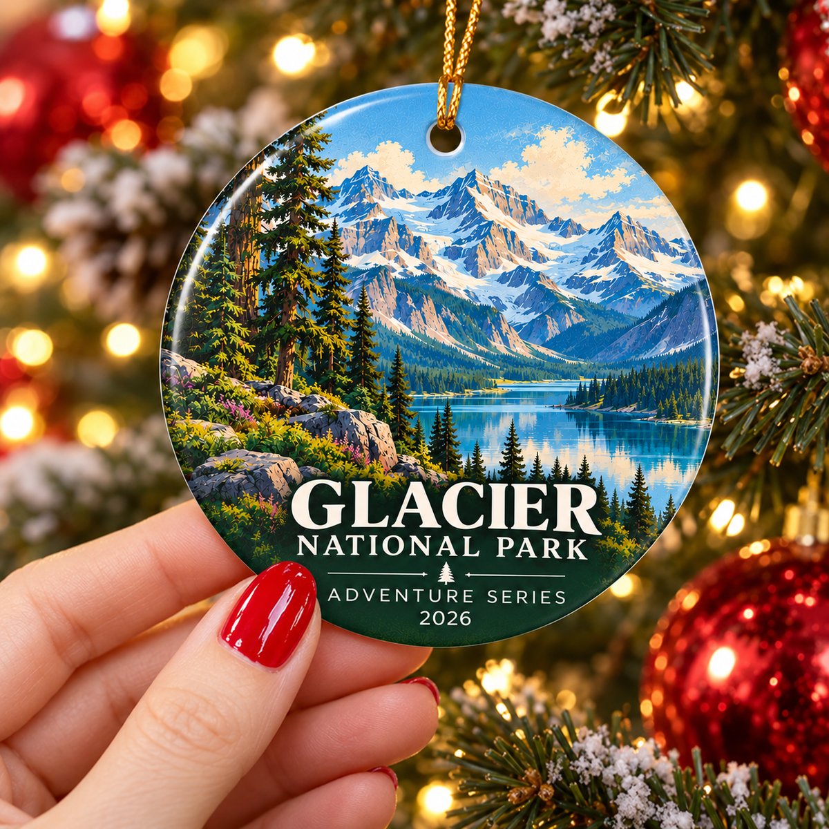 Glacier National Park Christmas Ornament - photo 1